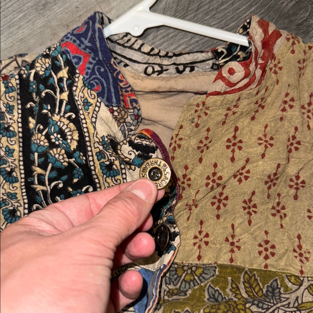 Sacred Threads Patchwork Coat Jacket - image 5